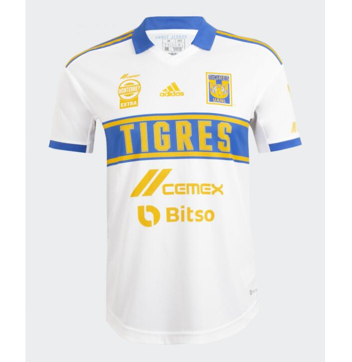 Cheap 2022 23 Tigres Uanl White Third Away Soccer Jersey Shirt Tigres
